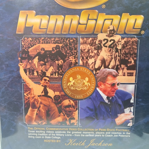 Official PENN STATE Football Commemorative Video Collection - 4 VHS Tapes - Picture 6 of 6